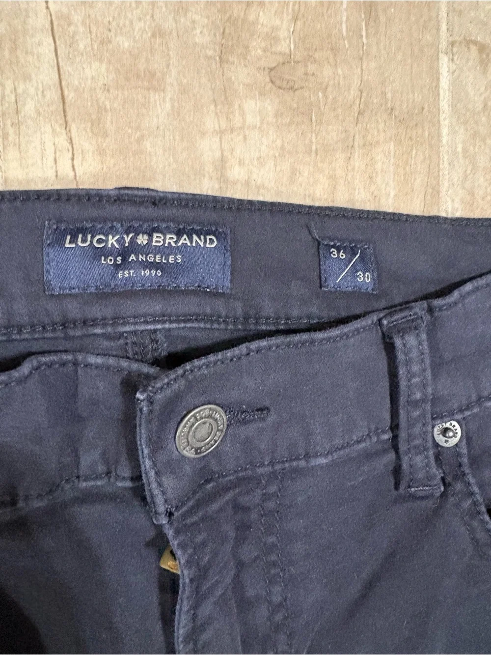 Men's Black lucky jeans Straight Jeans